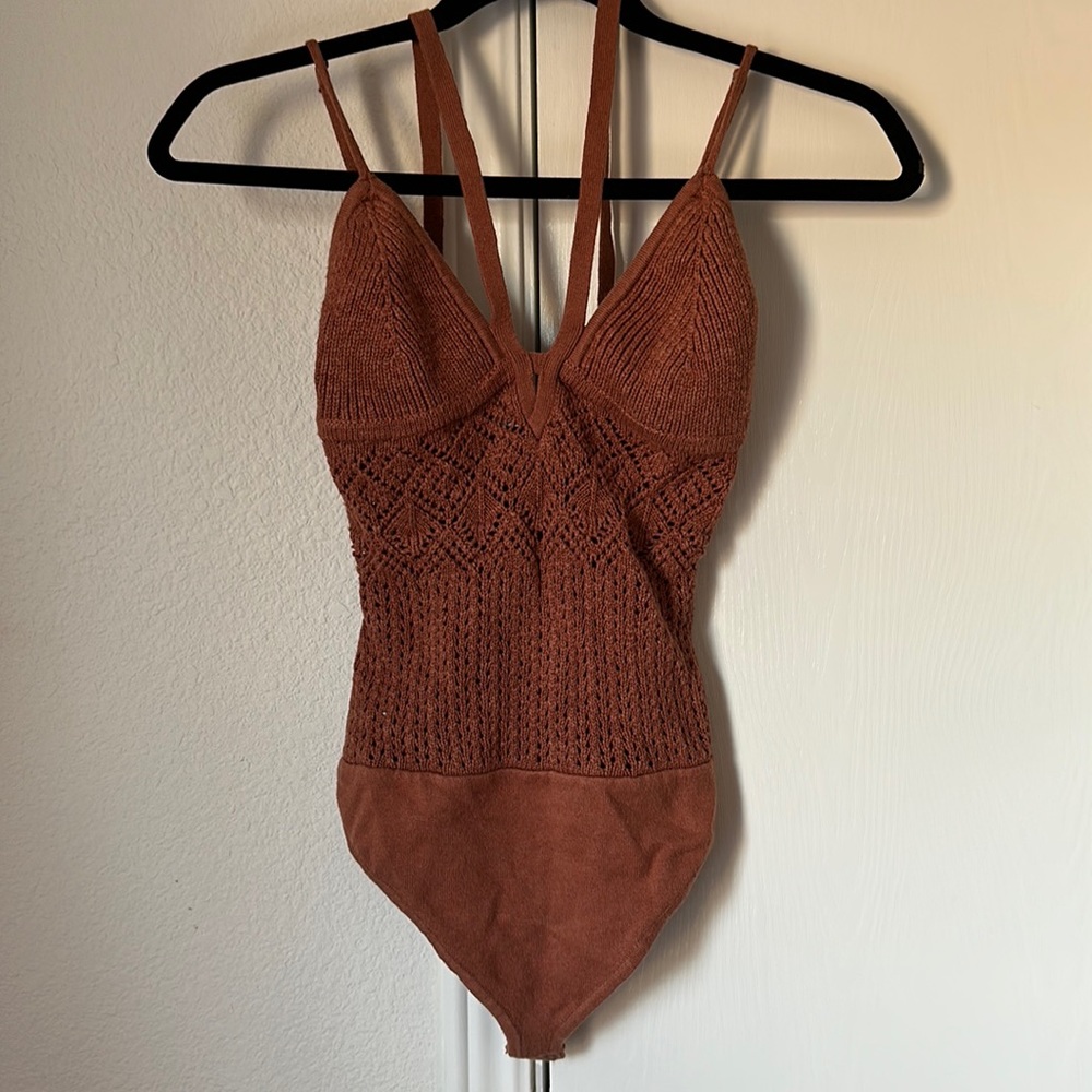 Abercrombie and Fitch crochet bodysuit 🧶
